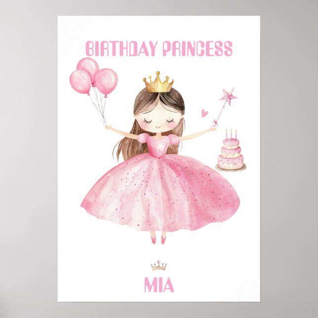 Poster Fille de l'affiche du 1er anniversaire de Petite P (Devant)