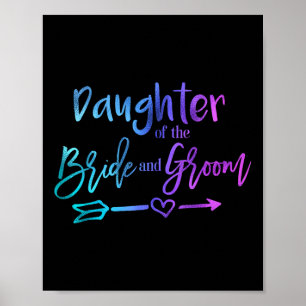 Poster Fille De L'Épouse Et De La Mariage Correspondante
