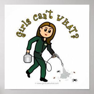 Poster Fille de lutte contre les parasites