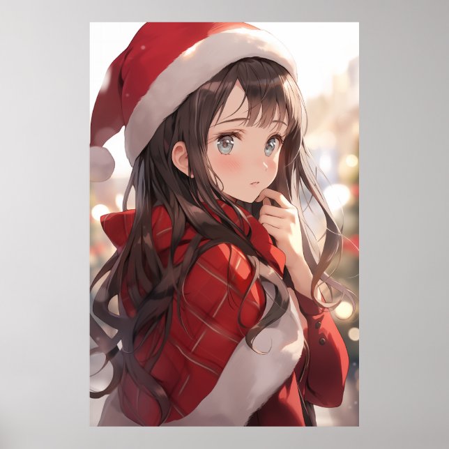 Poster Fille de Noël Anime (Devant)