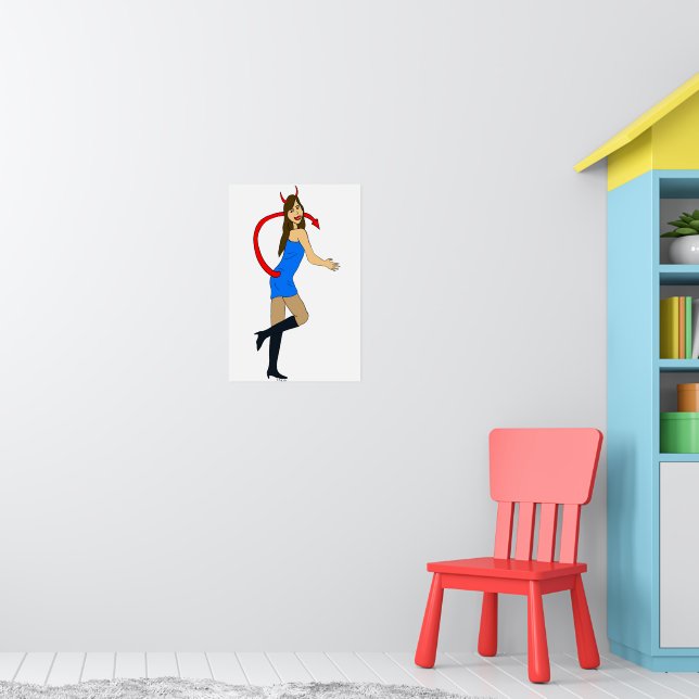 Poster fille diable (Pépinière 1)