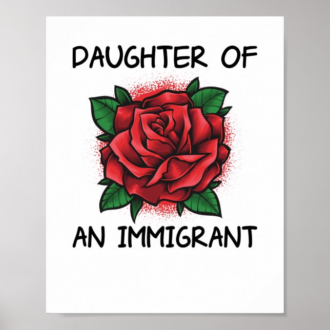 Poster fille d'un immigrant (Devant)
