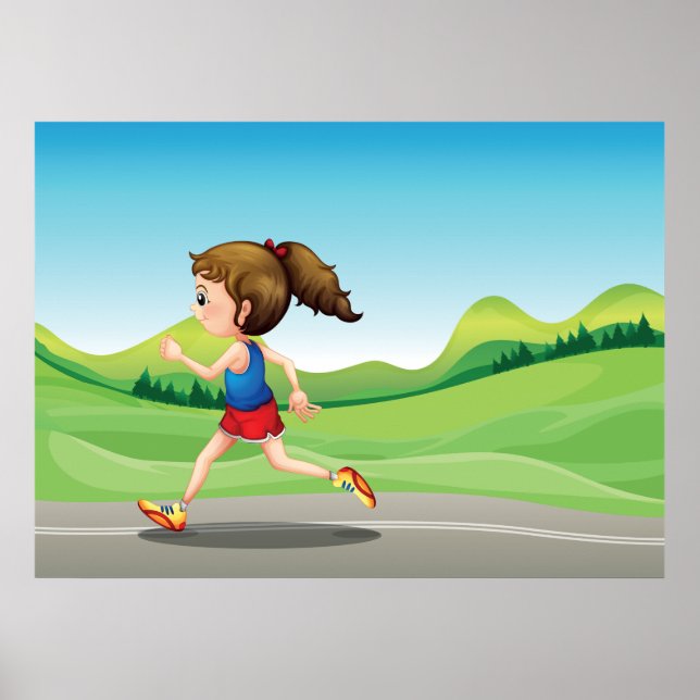 Poster Fille en cours (Devant)
