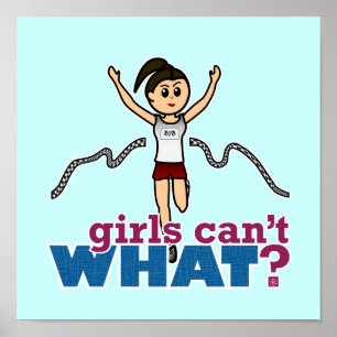 Poster Fille en rouge