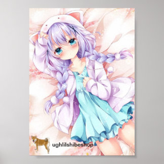 Poster fille mignonne