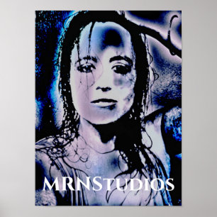 Poster Fille numérique