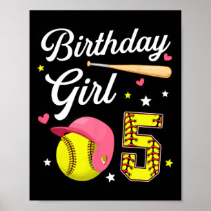 Poster Fille pour 5ème anniversaire Softll Cinquième Bday