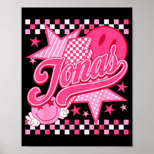 Poster Fille Rétro Jonas Groovy Fleur Prénom D 80's
