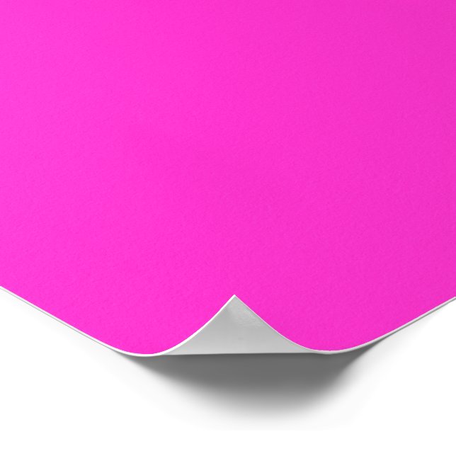 Poster Fille Rose Chaud Couleur Arrière - plan Customiser (Coin)