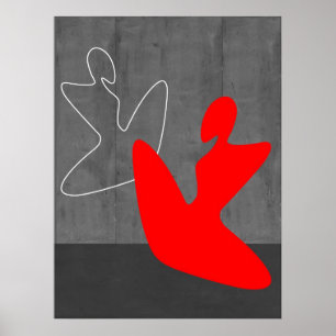 Poster Fille rouge