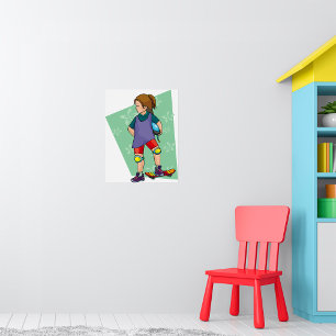 Poster Fille Skateboarder