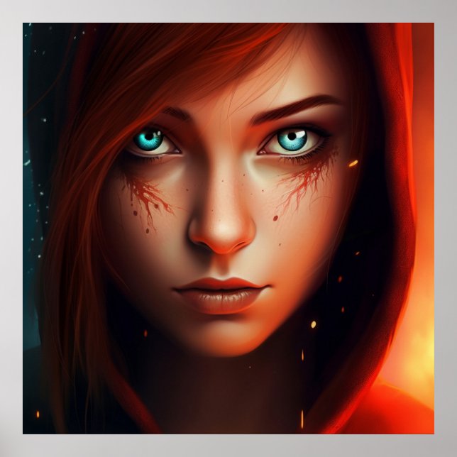 Poster Fille Super-Héros (Devant)