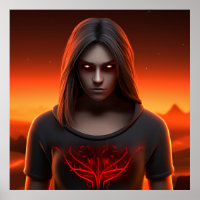 Poster Fille Super-Héros