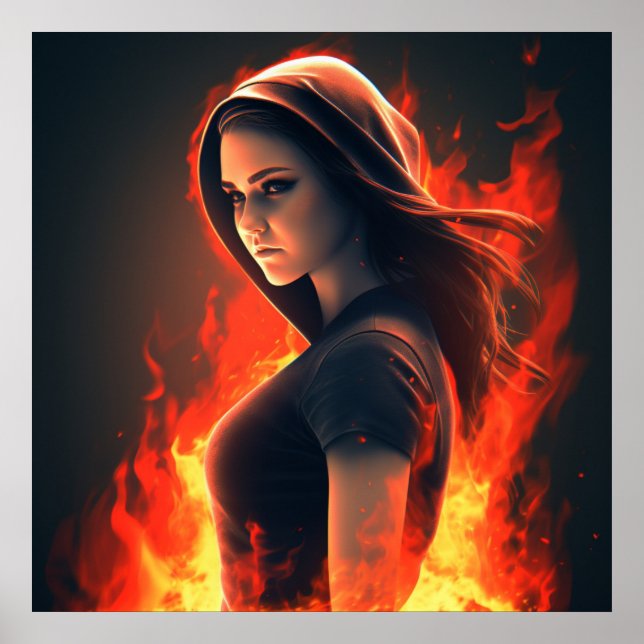 Poster Fille Super -Héros (Front)