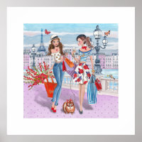 Filles de shopping à Paris