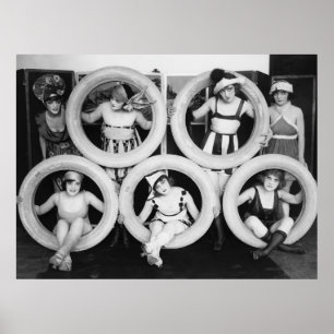 Poster Filles fatiguées : les années 1920