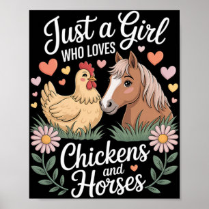 Poster Filles Femmes Agricultrices Juste Une Fille Qui Ai