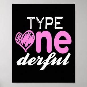 Poster Filles Formidables de Type Un Amusement T1d Sensib