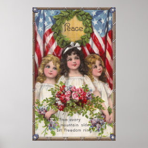 Poster Filles patriotes de liberté