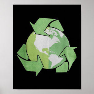 Poster Filles Recyclage, Recyclage Enfants, Recyclage Pou