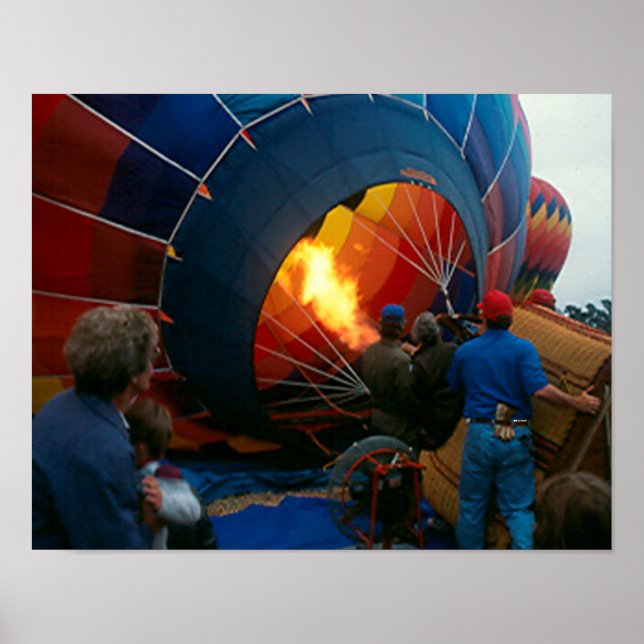 Poster - Filling Hot Air Balloon (Front)