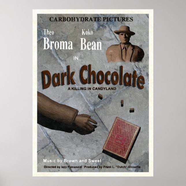 Poster Film au chocolat noir (Devant)