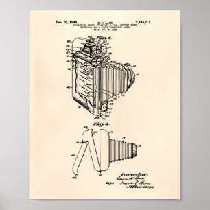 Poster Film Camera 1948 Art Brevet - Vieux Poivre