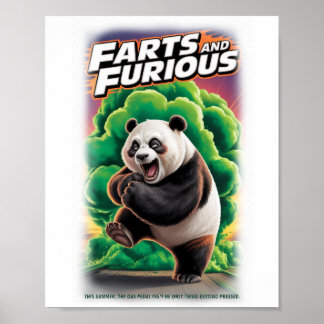 Poster Film de parodie coloré sur fond blanc
