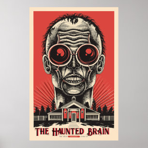Poster Film d'horreur vintage rétrograde