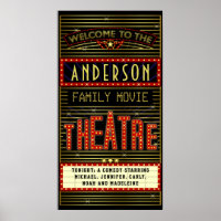Film Theatre Marquee Home Cinéma | Nom long