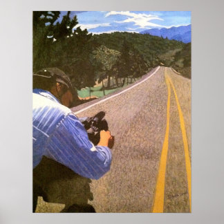 Poster Filmer une route de campagne