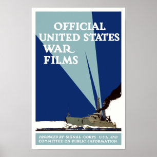 Poster Films de guerre officiels des Etats-Unis -- WWI