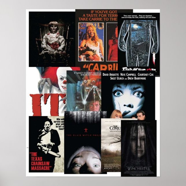 Poster Films d'horreur (Devant)