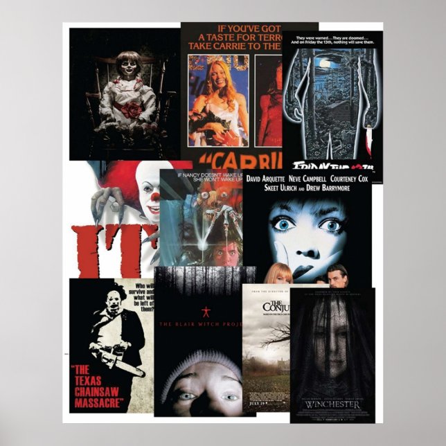 Poster Films d'horreur (Devant)