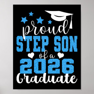 Poster Fils de step très fier de la promotion 2026 diplôm
