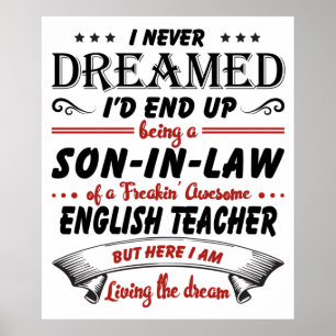 Poster Fils En Droit De L'Enseignant Anglais Awesome