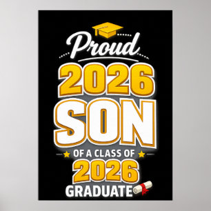 Poster Fils fier d'un diplômé de la promotion 2026 remise