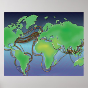 Poster Fils sous-marins de communication