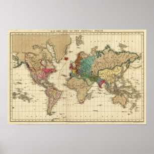 Poster Fin de la paix générale 1828 après JC