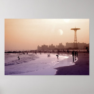 Poster Fin de l'après-midi Coney Island