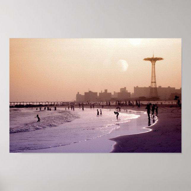 Poster Fin de l'après-midi Coney Island (Devant)