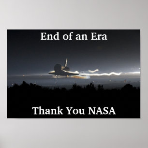 Poster Fin de l'ère de la navette spatiale