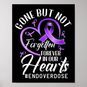 Poster Fin de l'overdose Mémorial d'un être cher Sensibil