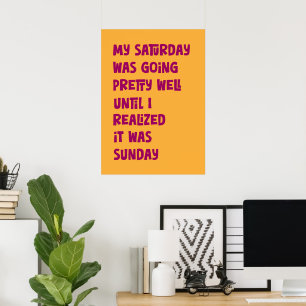 Poster Fin de semaine drôle