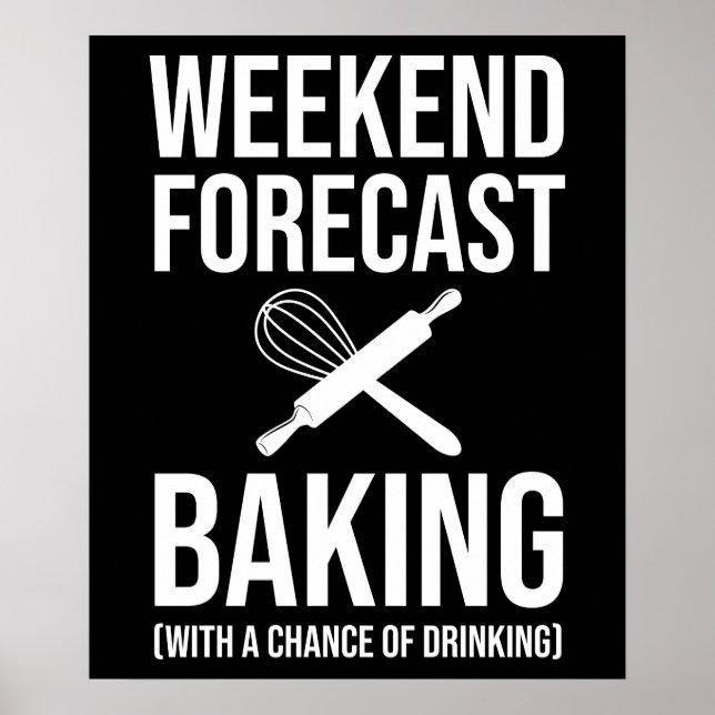 Poster Fin De Semaine Prévision Cuisson Avec Une Chance D (Devant)