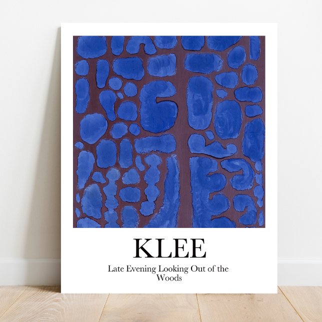 Poster Fin de soirée Regard sur les Bois par Paul Klee (Klee's dreamlike "Late Evening Woods" Own this surreal masterpiece as a poster! )