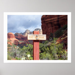 Poster Fin du sentier dans l'affiche de Sedona