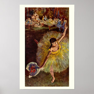 Poster Fin d'un Arabesque par Edgar Degas, Ballet Vintage