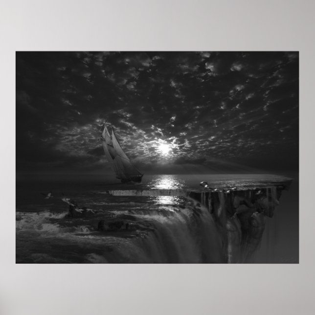 Poster Final Frontier Voyager, art surréel (Devant)