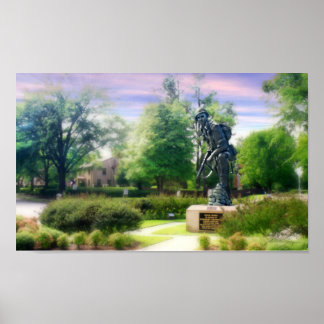 Poster Finale de Mike en fer stylisé sur toile Matte